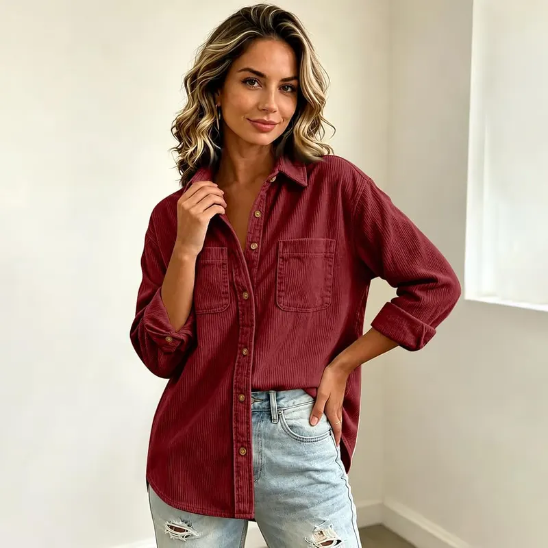 Corduroy Button Down Shirts – product photo 2 of 5