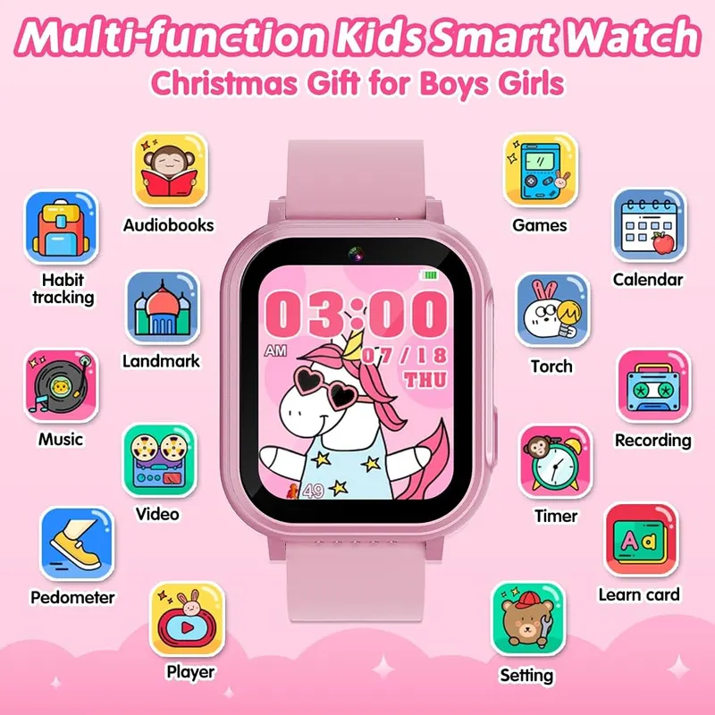 Cosjoype Kids Waterproof Smart Watch – All in One Smart Watch for Kids