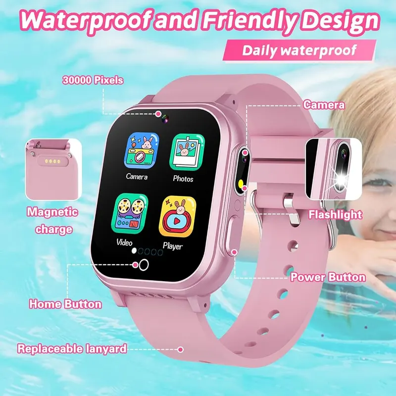 Cosjoype Kids Waterproof Smart Watch – Upgrade Kids Waterproof Watch