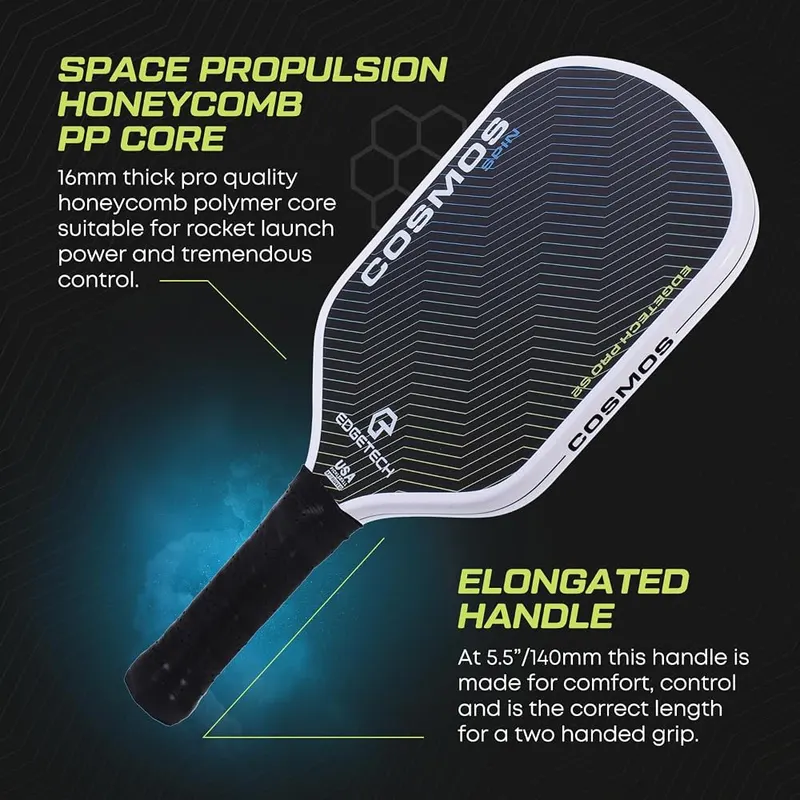 Cosmos Spin | Edgetech Pickleball 16mm Paddle – USAPA approved paddle