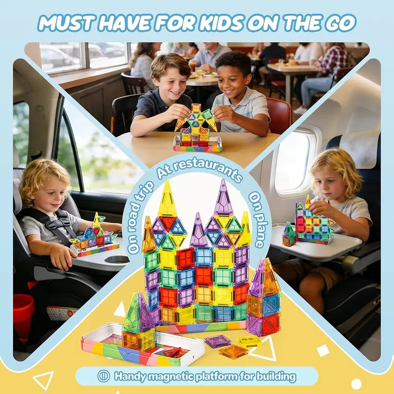 cossy Mini Magnetic Tiles – Build, Create, & Store in One - Our