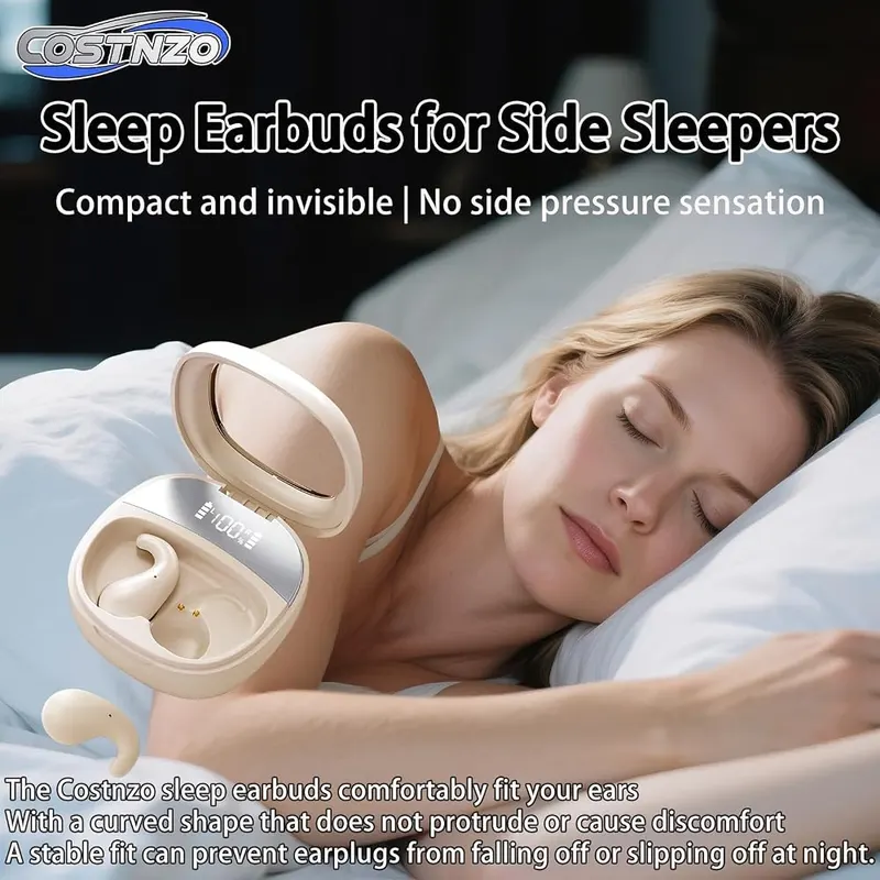 Costnzo Sleep Earbuds Beige – Non-in-ear sleep earbuds