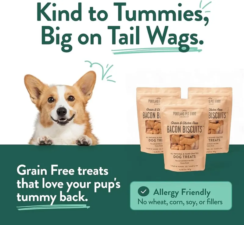 CRAFTED BY HUMANS LOVED BY DOGS Portland Pet Food – Double-baked crunchy texture
