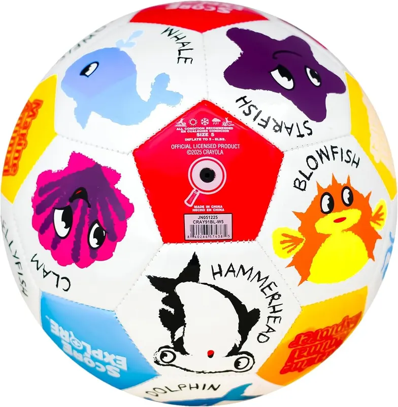 Crayola Official Soccer Ball – Component Explanation | Durable Synthetic Panels - Made