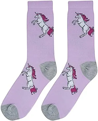 Crazy Socks – Purple Unicorn Crew Socks – Crazy socks difference - our fun socks are