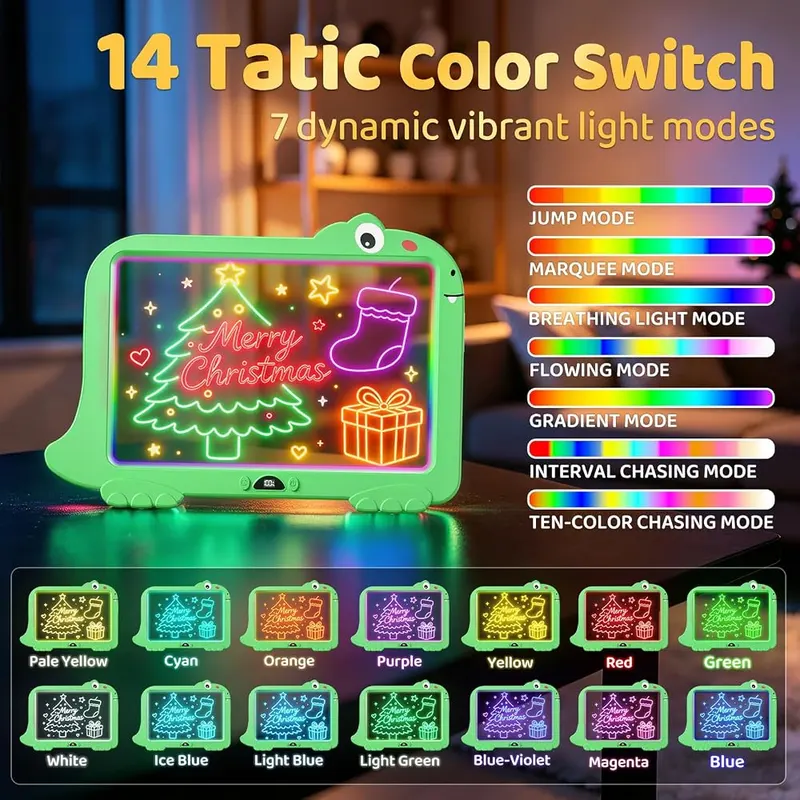 CRIFOI 16″ Dinosaur LED Drawing Board – 16 inch dinosaur LED drawing board
