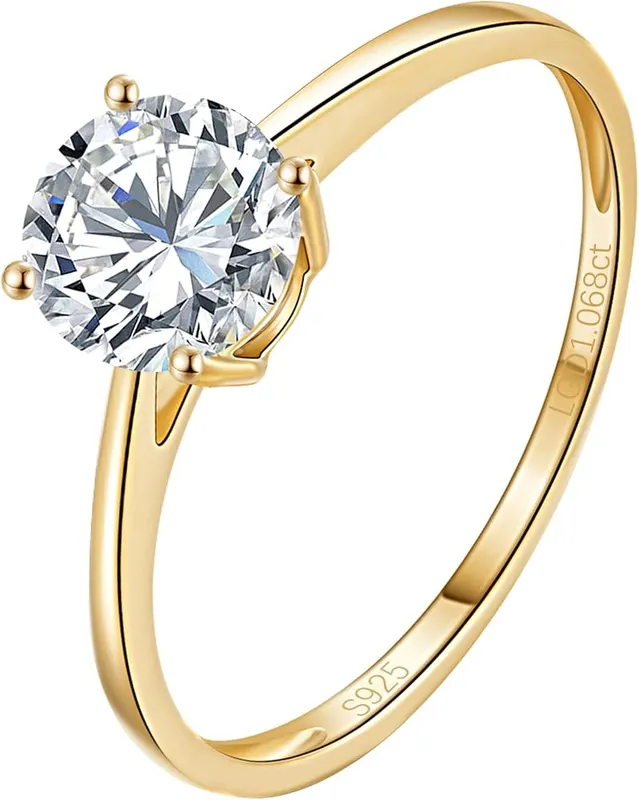 CRITI RORA 1 Carat Lab Grown Diamond Engagement 4-Prong
