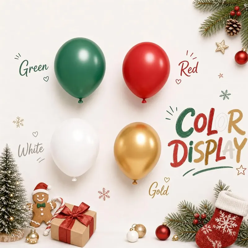 CROSSFINGERS Christmas Balloon Arch Kit – Durable rubber balloon material