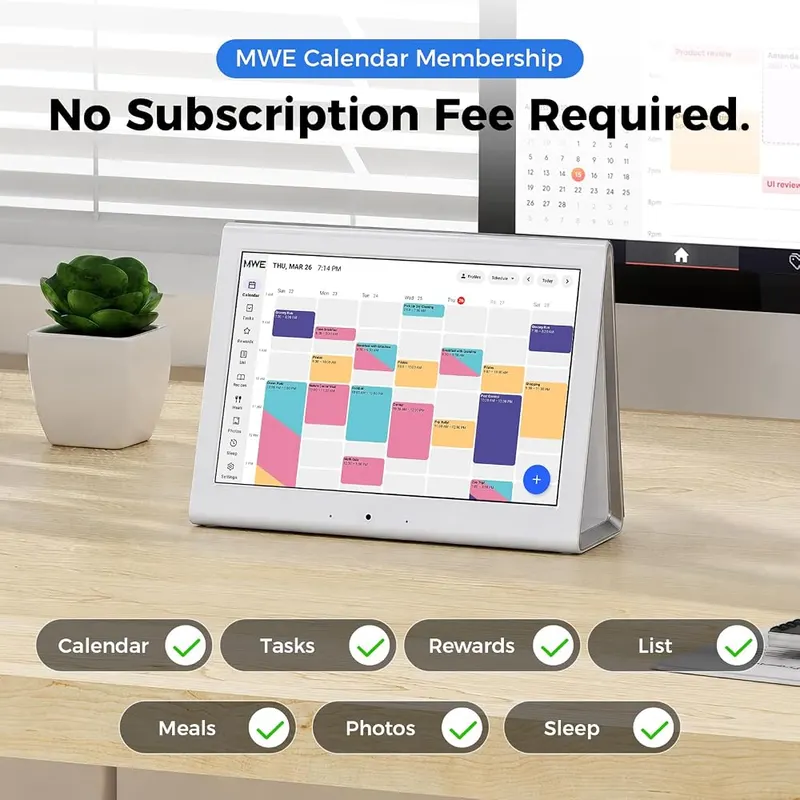 Cryonavis 2026 Smart Digital Calendar No Subscription – Upgraded 10.1 inch touchscreen display