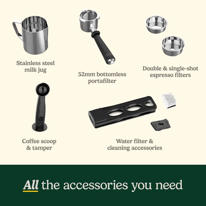 Cuisinart Espresso Bar Slim Coffee Espresso Machine – Accessories Included