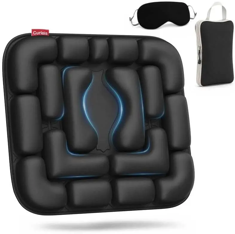 Curleis Airplane Seat Cushion in Black