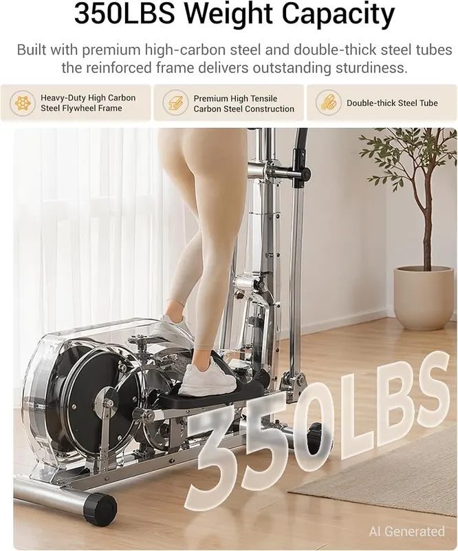 CURSOR Elliptical Exercise Machine – 8 levels of resistance