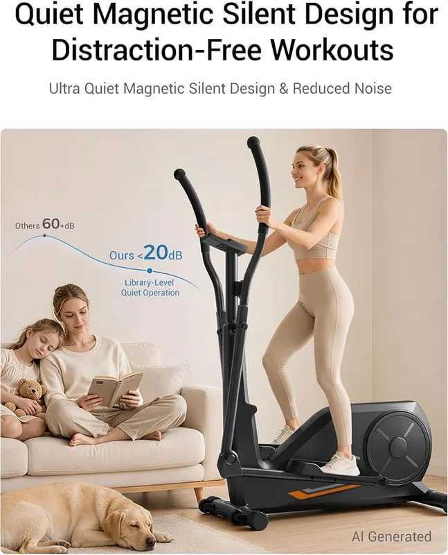 CURSOR Elliptical Exercise Machine – Built-in LCD monitor