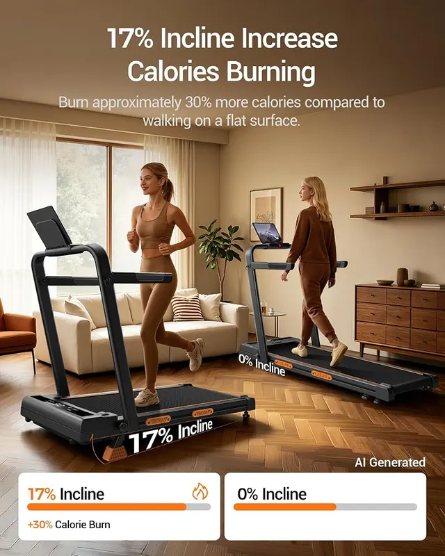 CURSOR FITNESS Walking Pad Treadmill 2.5HP – 2.5HP brushless motor