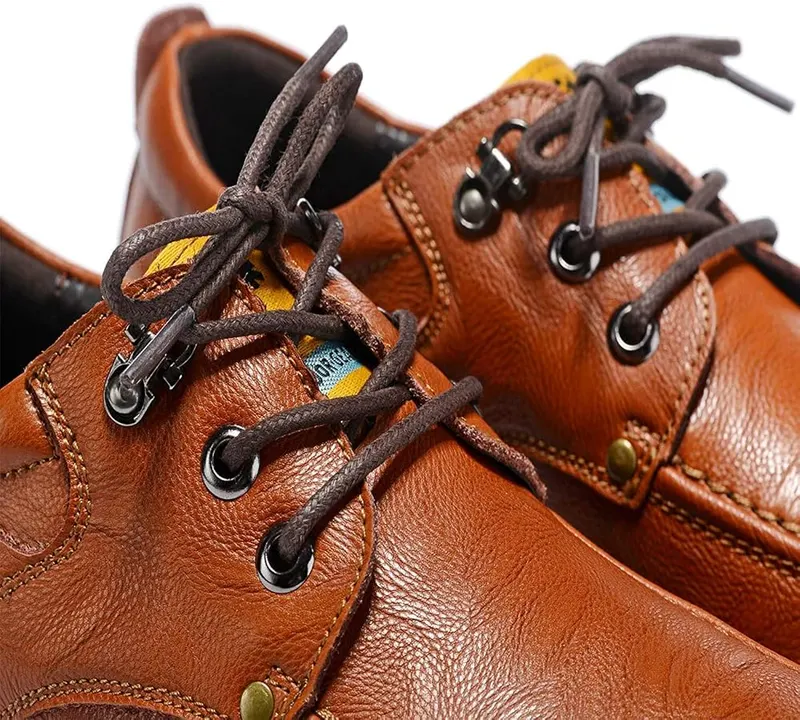 Curtual Waxed Thin Round Dress Shoelaces – Choose the right color,makes your favorite dress shoes