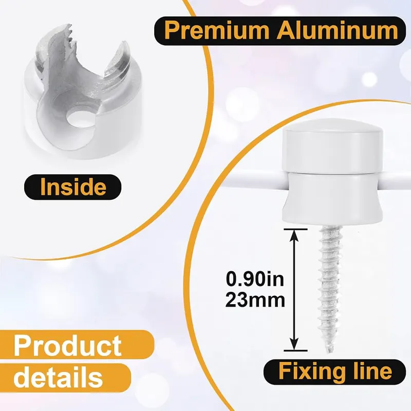 CustomyLife 3pcs Cable Anchors – Modern Design