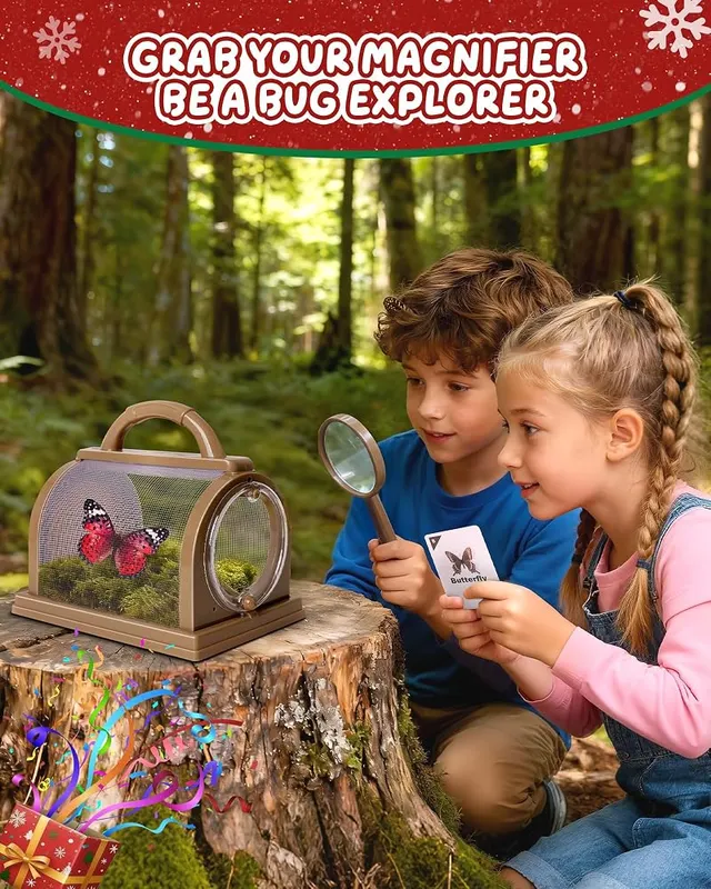 CUUCUVA Bug Catcher Kit – Telescopic net and magnifying glass