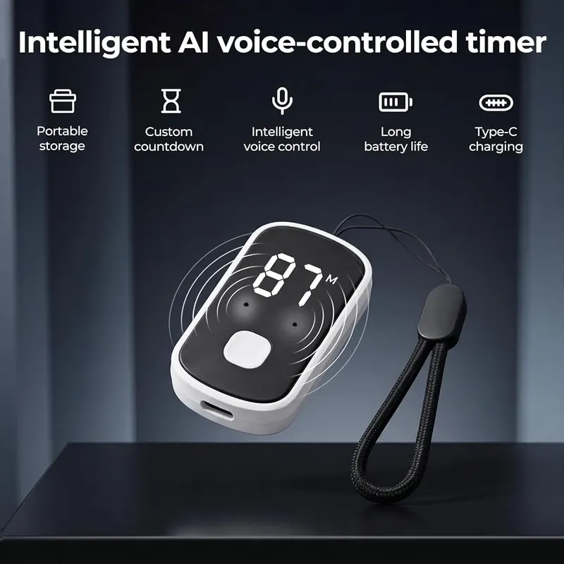 Cvrpaor Smart Digital Kitchen Timer – Voice activated countdown timer