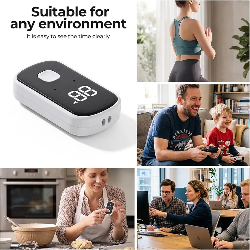 Cvrpaor Smart Digital Kitchen Timer – Black plastic body