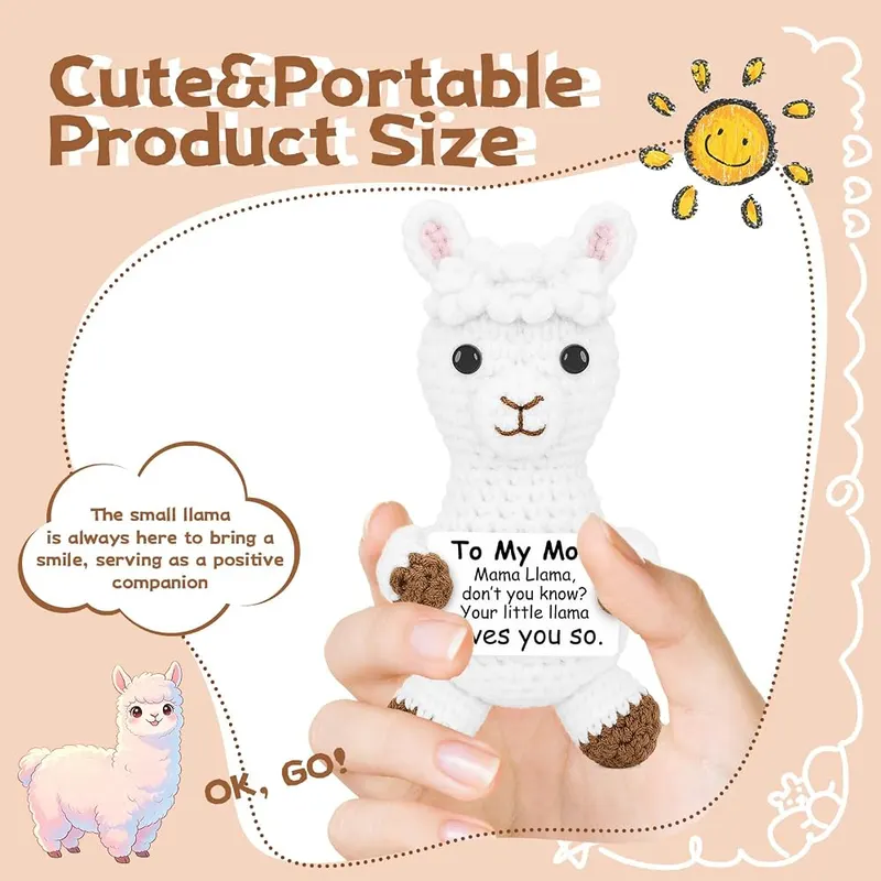 DAFURIET Cute Positive Llama Gifts – Birthday Gift for Mom