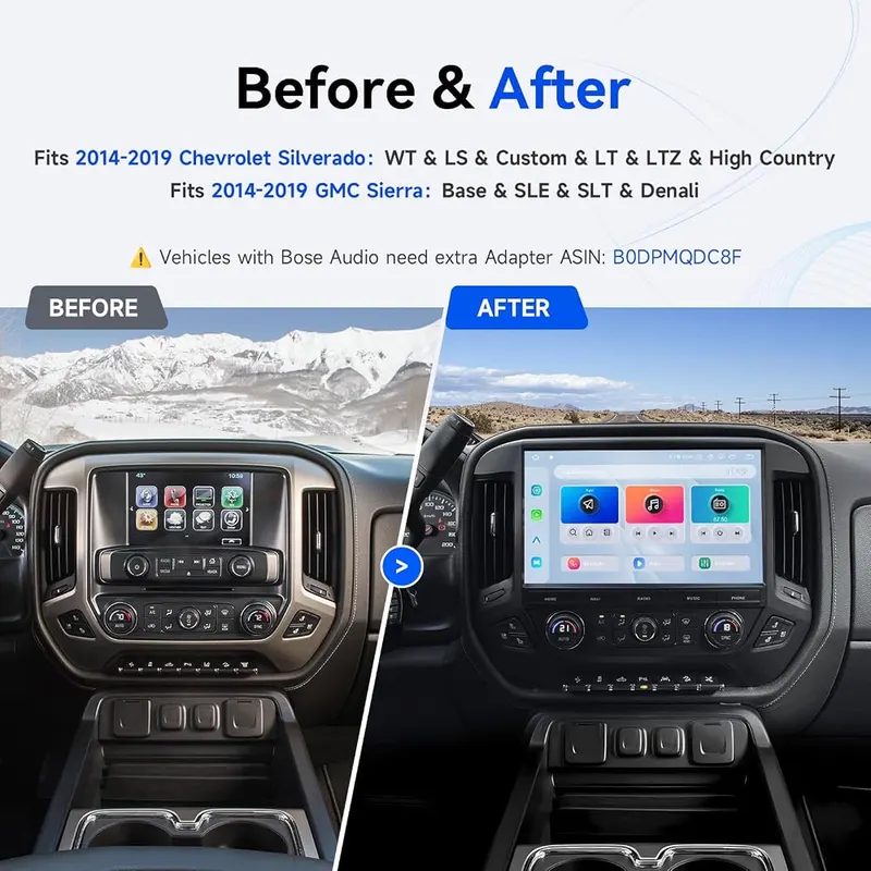 Dasaita 13.3″ Car Stereo – Built for Chevrolet Silverado trucks