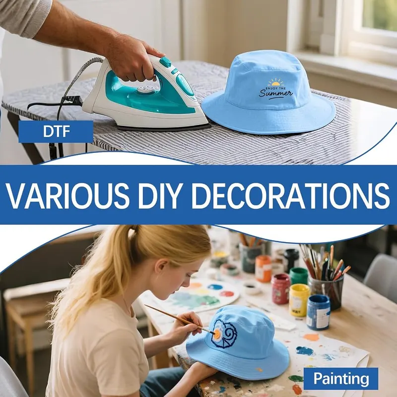 DASSNANE Bucket Hats Bulk Solid Color DIY – Portable