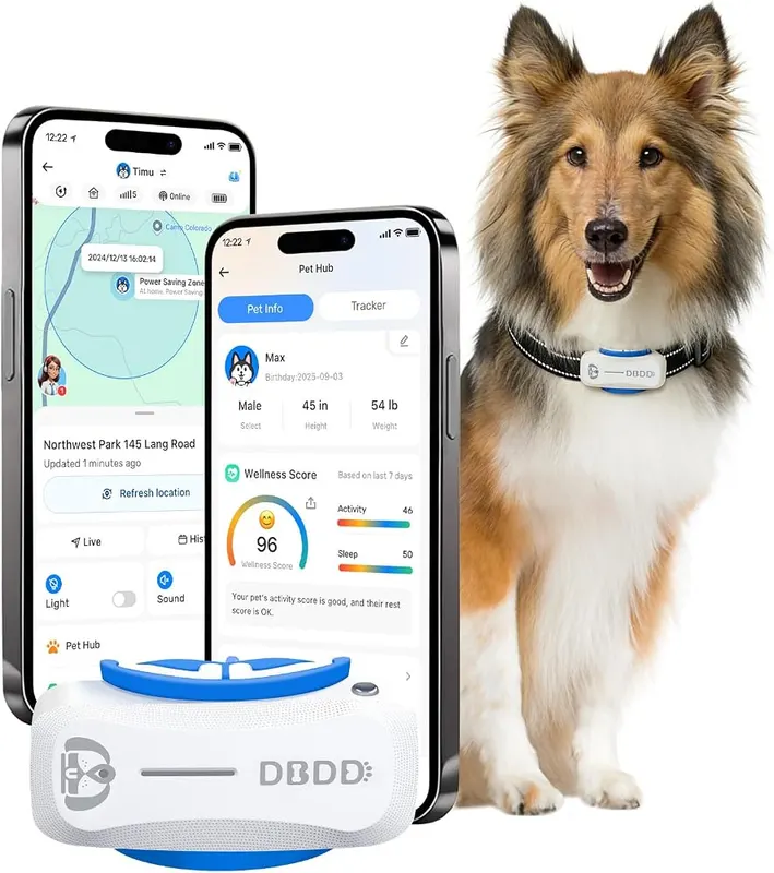 DBDD GPS Dog Tracker IP67 White in White