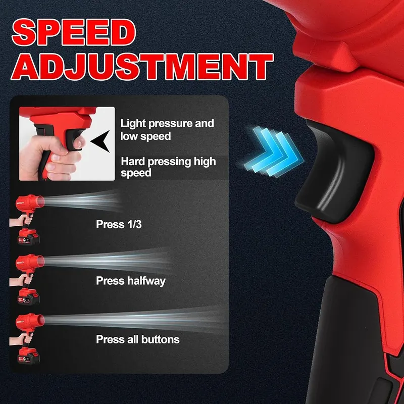 Denaztl Leaf Blower Cordless – Two extended nozzles