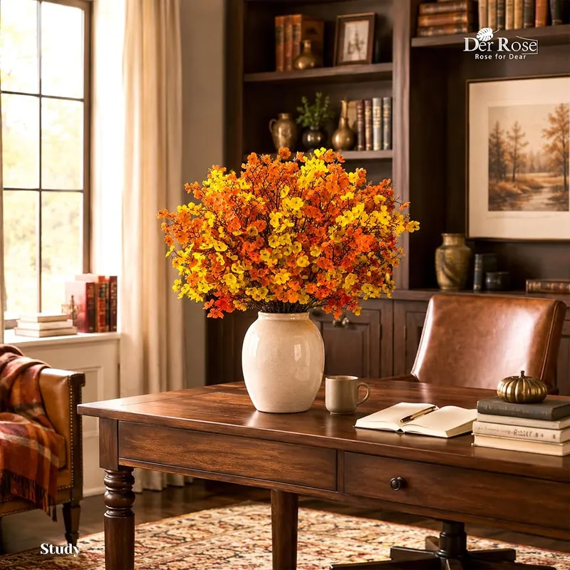 Der Rose 12 Pcs Fall Artificial Flowers Babys – Two options on the listing