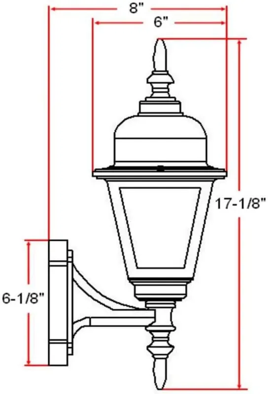 Design House Maple Street 1-Light Outdoor Wall Light – Weather-Resistant and Durable