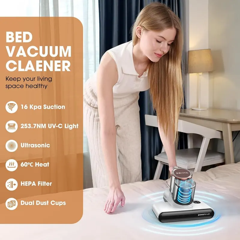 DEVINC Mattress Vacuum Cleaner – Built-in heating technology