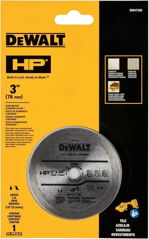 Dewalt 3IN Continuous HP Tile – Built for Long Life