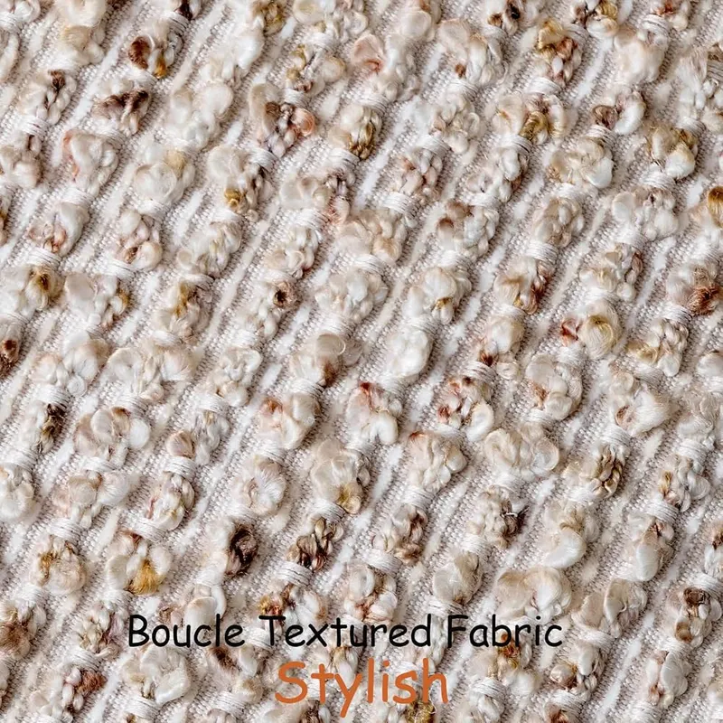 DEZENE 20×20 Beige Throw Pillow Cover Textured – 100% Polyester
