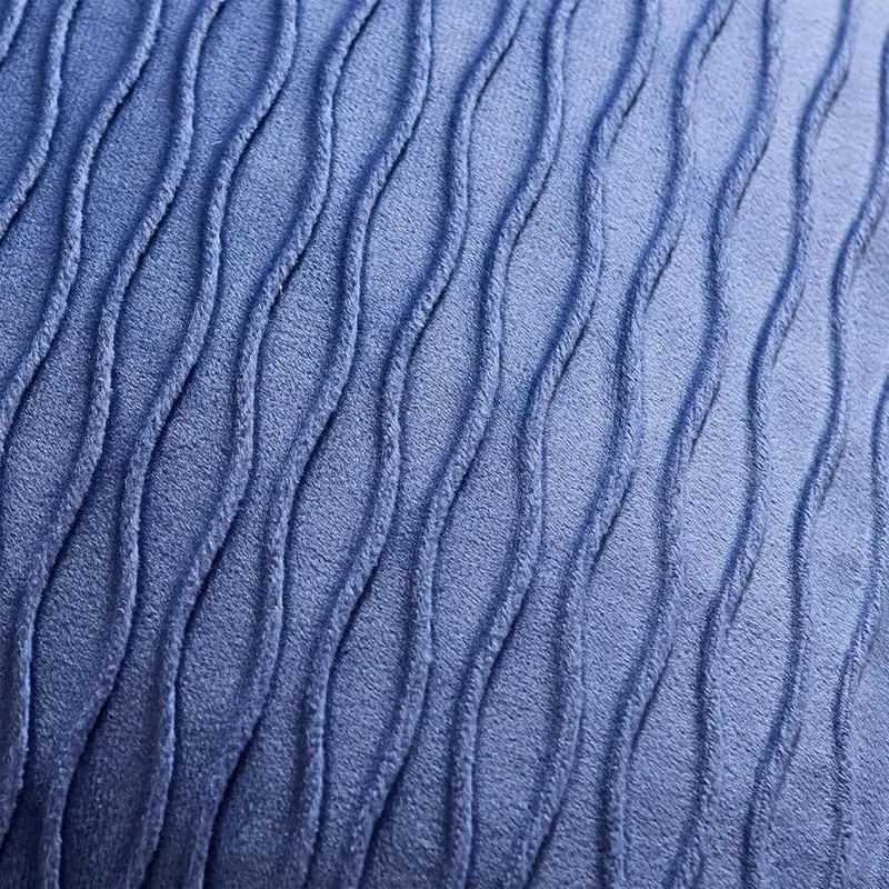 DEZENE 20×20 Blue Throw Pillow Covers – 100% Polyester