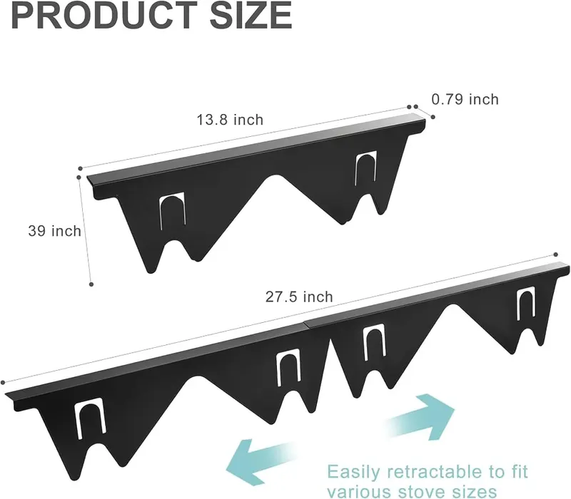 DGLOZE 2 Pack Stainless Steel Stove Gap – Heat-Resistant & Safe Design