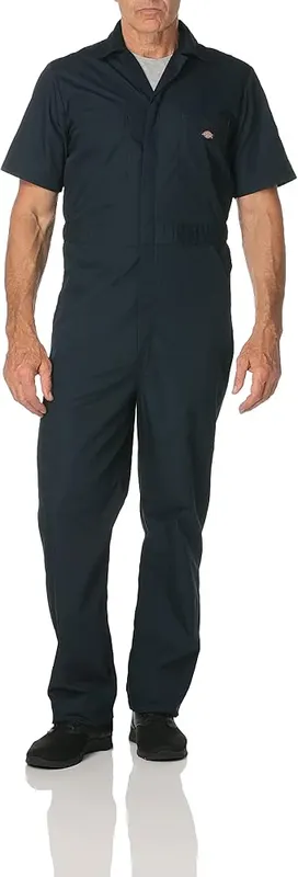 Dickies Men’s Short Sleeve Coverall – Elastic-waist insets expand for added comfort