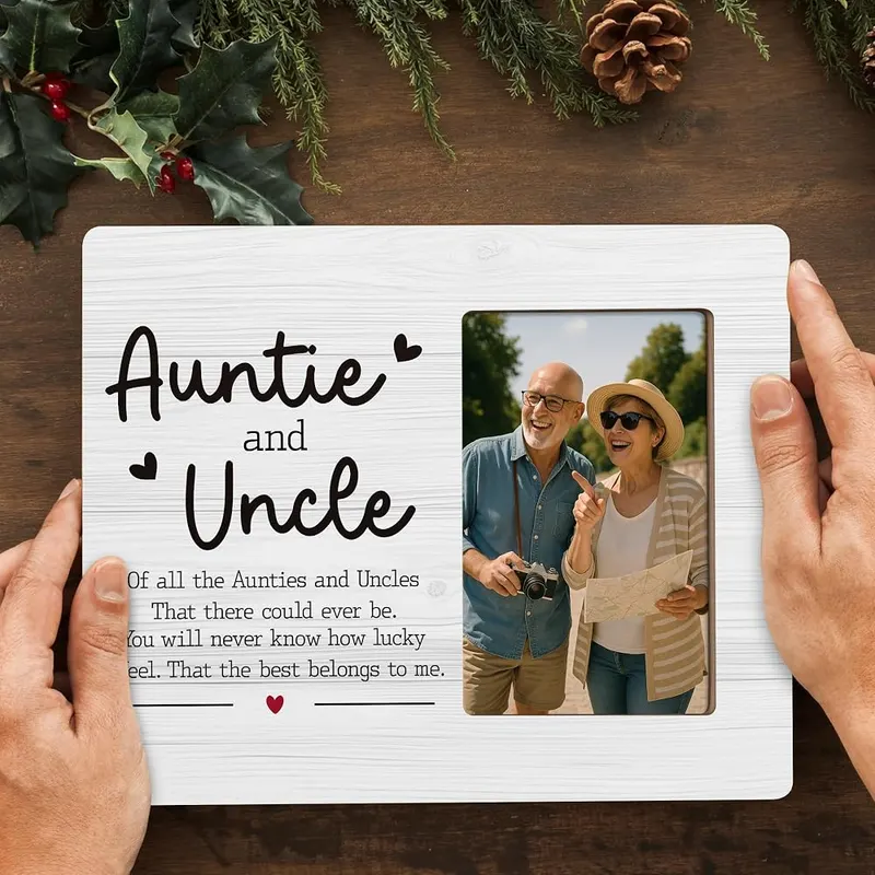 DIMSEOIUS Auntie and Uncle Picture Frame Gifts – Meaningful Gift