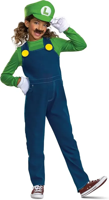 Disguise Luigi Costume – Authentic Boys Luigi Halloween Costume