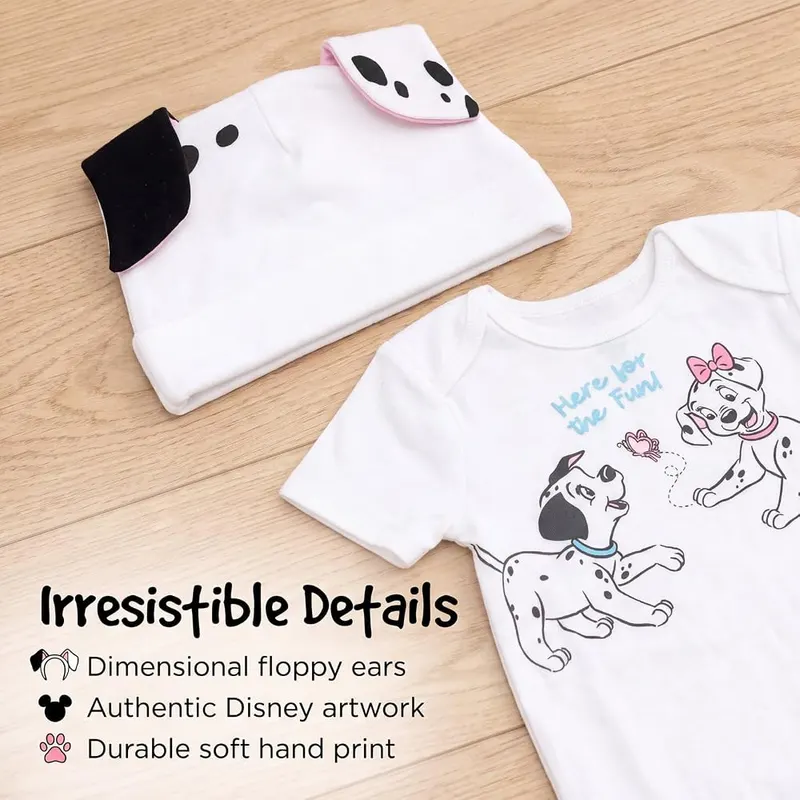 Disney 101 Dalmatians 2-Piece Bodysuit and Hat 3D – product photo 8 of 9