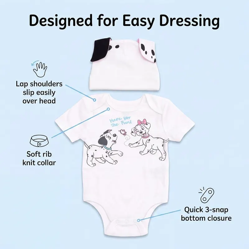 Disney 101 Dalmatians 2-Piece Bodysuit and Hat 3D – product photo 9 of 9