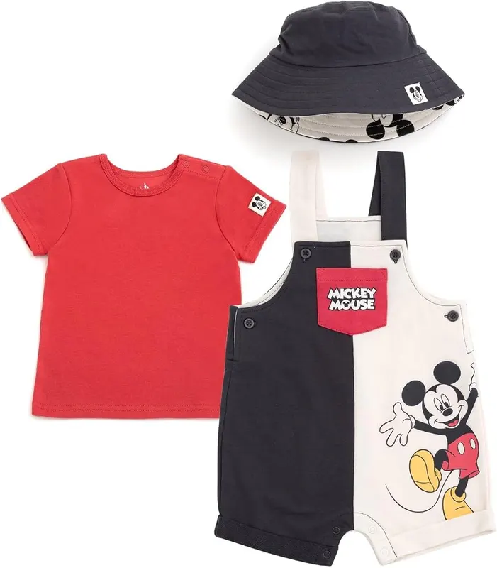 Disney Mickey Mouse 3-Piece Shortall