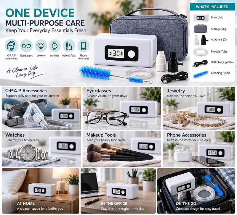 DIVCIDLC Portable Household Cleaning Machine – Simple one-touch operation button