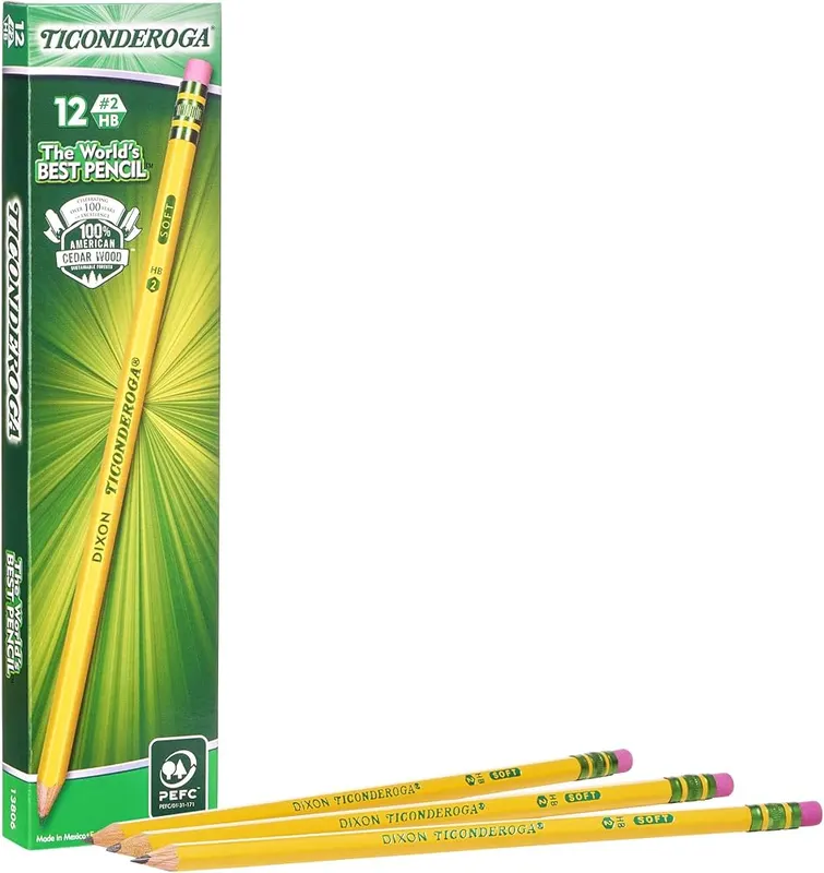 Dixon TICONDEROGA Woodcase Pencils in Carmine Red