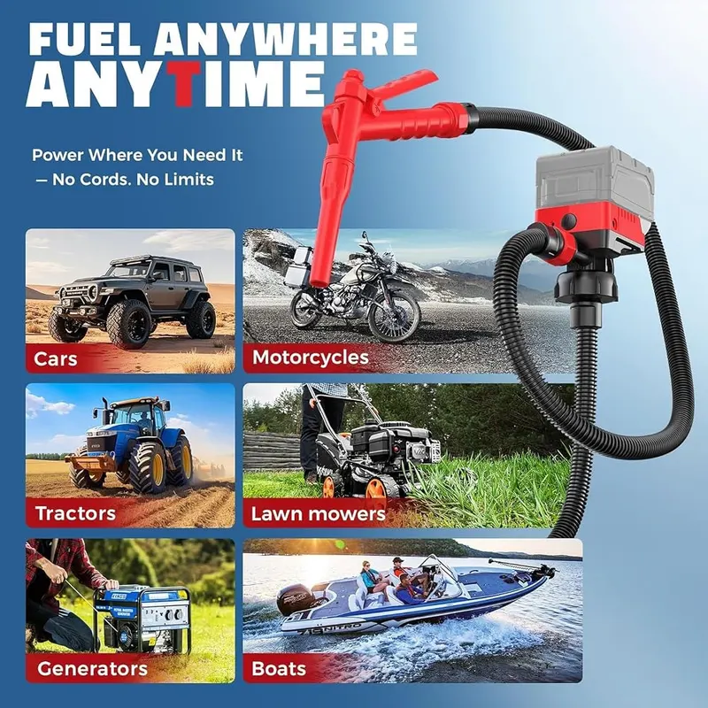 DIYtoolifz Fuel Transfer Pump Compatible – 51-inch reinforced hose
