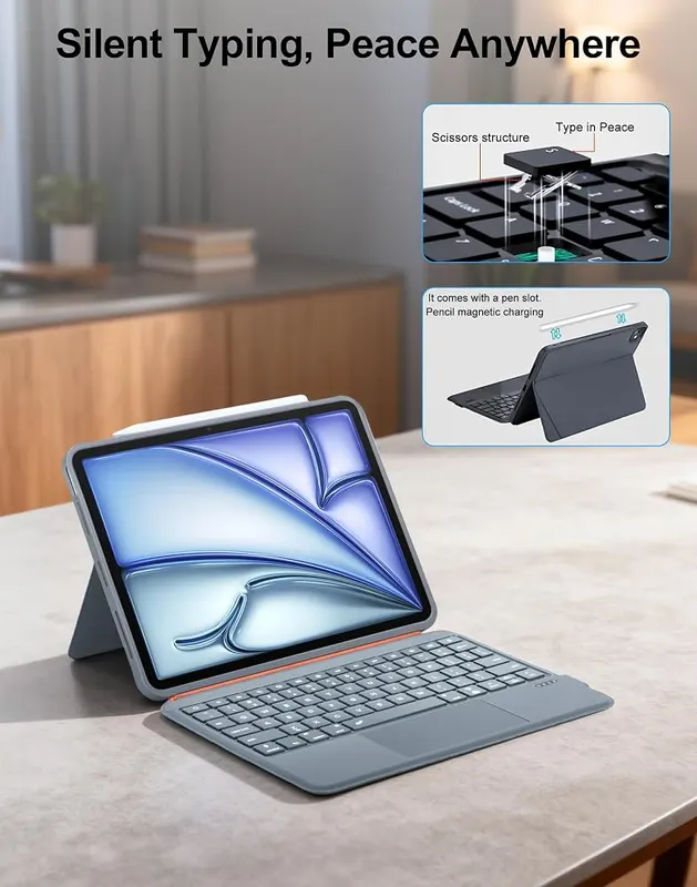 DMYWB Magnetic iPad Case – Adjustable 0 to 165 degree stand