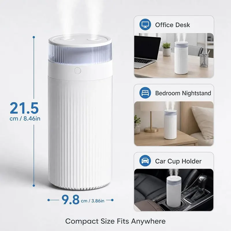 Dnil Portable Mini Humidifier 1.2L – 1.2L water capacity