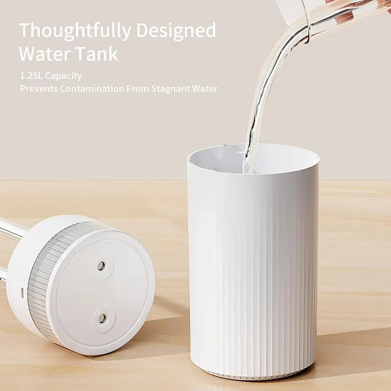 Dnil Portable Mini Humidifier 1.2L – Continuous and interval spray settings
