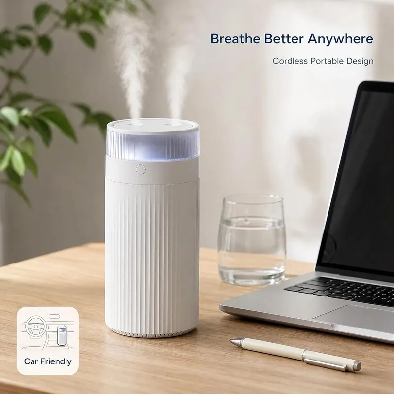 Dnil Portable Mini Humidifier 1.2L – Auto shut-off water level sensor