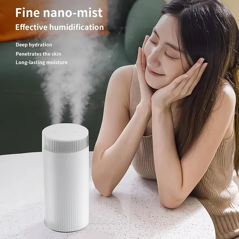 Dnil Portable Mini Humidifier 1.2L – Snap-lock sealed lid