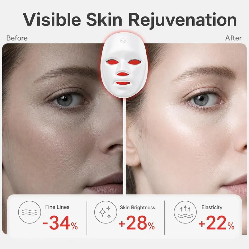 Dnil Red Light Mask – Cordless & One-Touch Convenience